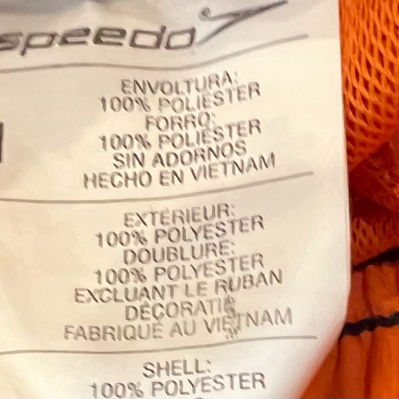 Speedo youth boys swim trunk orange and blue size medium - Picture 4 of 7